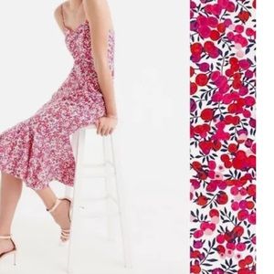 J. CREW pink floral liberty Fabric dress